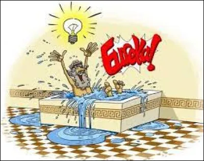 Quel est le nom du savant grec qui aurait crié "Eurêka" en sortant de son bain ?
