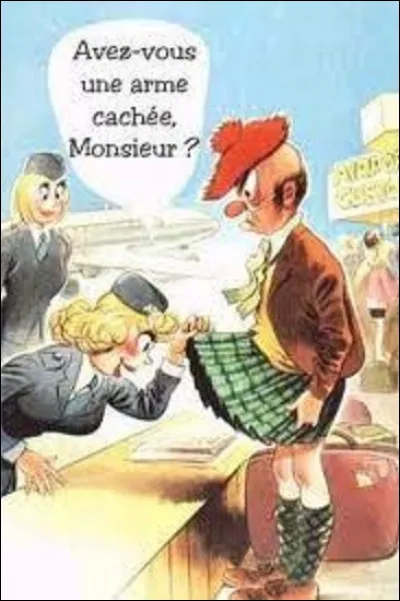 Je continue mon p&eacute;riple en me rendant chez Donaueschigen.Je suis surpris, il m'accueille en tenue &eacute;cossaise. Quel est le nom de la petite sacoche port&eacute;e &agrave; la ceinture qui suppl&eacute;e l'absence de poches dans le kilt ?