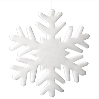 De quelle couleur est ce flocon de neige ?