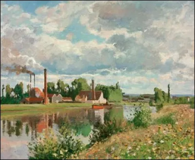 Il décide d'installer son atelier dans une ville au bord de l'Oise non loin de Paris. Quelle est cette ville ?