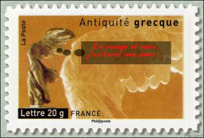 Tariiii-taraaaa ! Paraîtrait que la fameuse "Victoire de Samothrace" n'avait pas, à l'origine, sa couleur de marbre blanc mais qu'elle était...