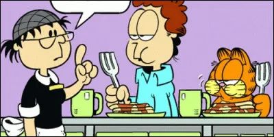 Que crie Irma, la serveuse d'un snack-bar, lorsqu'elle apporte le repas ?