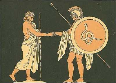 Qui provoqua la qu&ecirc;te du personnage d&eacute;sign&eacute; en q5 ?