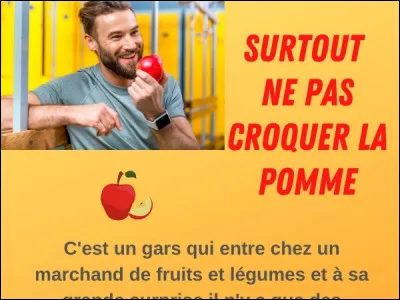 A elle la pomme, à nous les pépins !