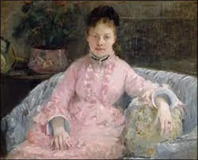 À quel membre de la famille Manet doit-on ce tableau, peint vers 1870, intitulé ''La robe rose'' ?