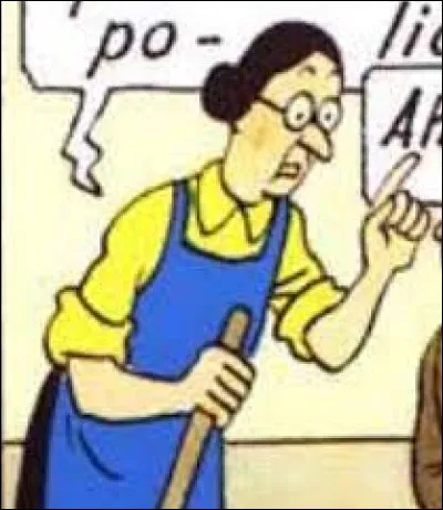 Quel est le nom de la concierge de l'appartement de Tintin ?