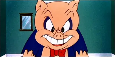 Qui partage les aventures de Porky Pig et le fait tourner en bourrique ?