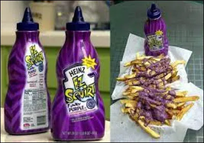 Pour plus de fun, quoi de mieux qu'un ketchup ayant une couleur violette ! Durant quelle décennie est apparue ce ketchup étonnant ?