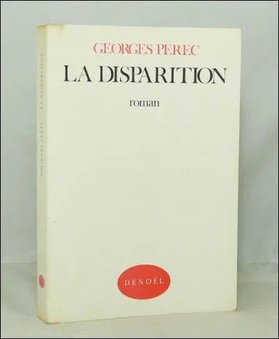 En 1969, Georges Perec écrit un roman de près de 300 pages. "La Disparition", comme s'intitule cet ouvrage, présente la particularité d'être un lipogramme. Mais qu'a donc ce texte de si particulier ?