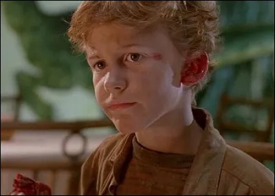 Comment Tim se débarrasse-t-il de l'un des vélociraptors ? (Jurassic Park)