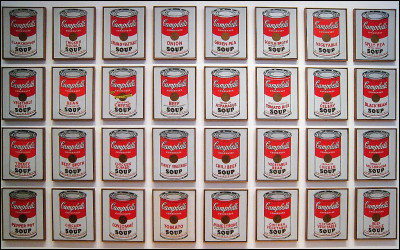 Qui a peint "Boîtes de soupe Campbell" ?