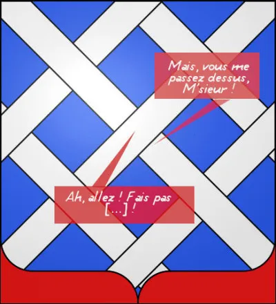 Faut avouer qu'il y a un telle promiscuit&eacute; sur ces blasons...