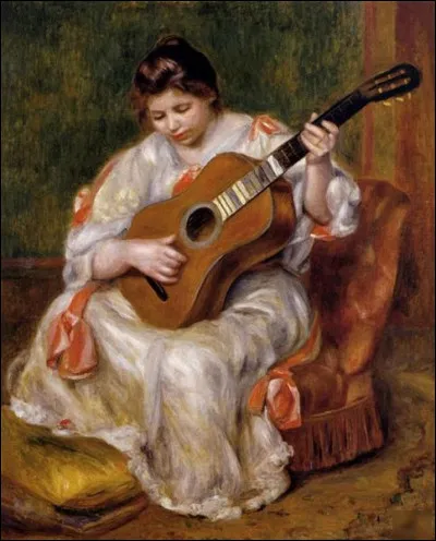 "Jeune femme à la guitare" est l'uvre de quel peintre ?