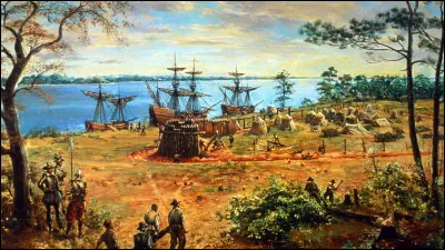 Dans quel état actuel la première colonie a-t-elle été créée en 1607 à Jamestown ?