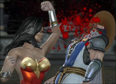 Qui voit-on au premier plan de la jaquette de Mortal Kombat vs DC Universe ?