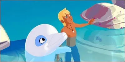Qui accompagne Oum, le dauphin blanc dans ses aventures ?
