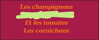 Même s'il n'y a que trois propositions, ne faut pas que cela vous laisse muet...