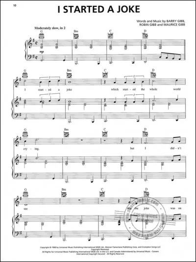 À quel groupe doit-on le titre "I started a joke" ?