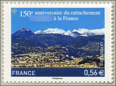 Très attachés à ce rattachement, décidément... Mais à quelle date et de quelle ville parlons-nous depuis le début ? (La date de commémoration est sur le timbre !)