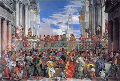 "Les Noces de Cana", récit de l'Évangile selon Jean où il est raconté que Jésus a changé de l'eau en vin, est le titre d'un tableau peint en 1562 par ...