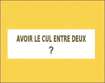 Quelle expression du registre populaire signifie ''Être tiraillé entre deux situations, ne pas savoir quoi choisir'' ?