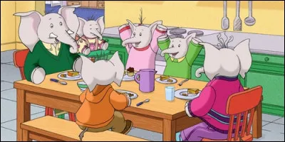 Qu'ont de particuliers les enfants de la famille Trompette dans le dessin animé du même nom ?