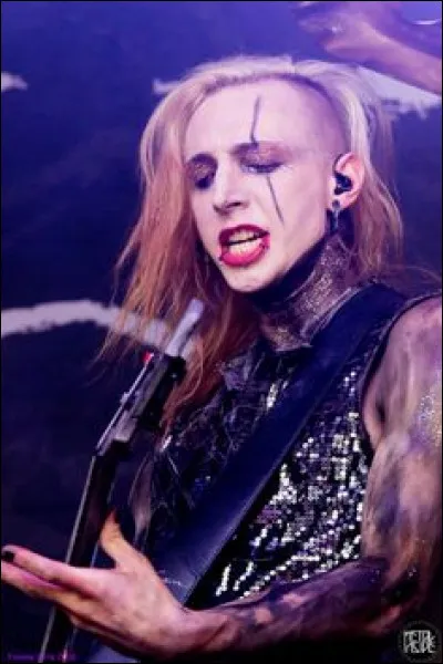 Dans le clip de "Born With A Broken Heart", de quel instrument Gared Dirge joue-t-il ?