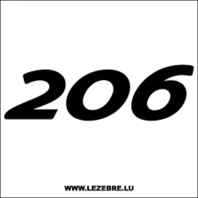 Si je dis "206" ?