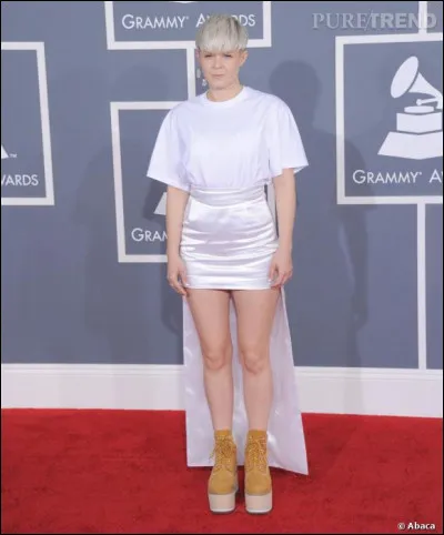 Robyn se présente dans un modèle pas flatteur du tout, qui fait penser à... ?