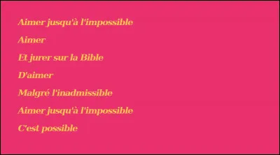 1999 > User d'un pseudo pour ne pas se faire reconnaître, c'est compréhensible. Faire rimer "Bible" avec "possible" (en 2005), c'est "pénible", surtout lorsque l'on a déjà sorti un très ostensible ... [Titre et prénom de naissance ?]