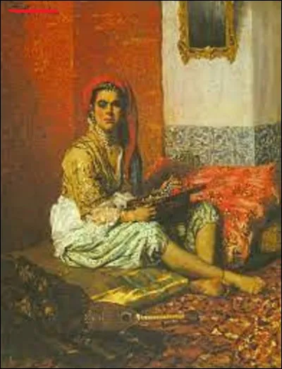 Quel orientaliste a, en 1875, dépeint le portrait de cette femme dans son tableau nommé ''Odalisque'' ?