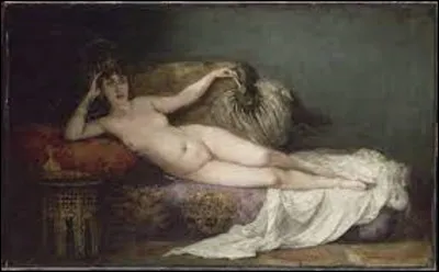 En 1880, quel portraitiste a dépeint cette femme dans son tableau intitulé ''Odalisque'' ?