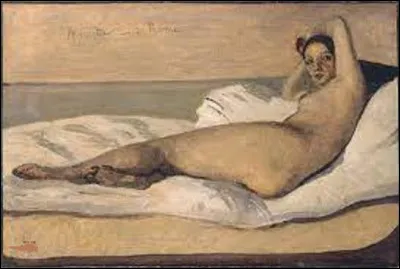 À quel réaliste doit-on cette huile sur toile de 1843, appelée ''Marietta, dite l'odalisque romaine'' ?