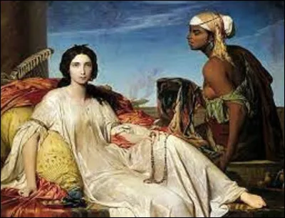 Datant de 1844, quel académisme a réalisé cette toile nommée ''Esther à l'Odalisque'' ?