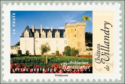 Dernier des grands châteaux de la Loire, Villandry a, sur ce timbre de 2015, quelque chose de particulier : quoi donc ?