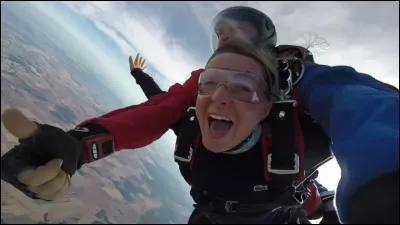 Tu es en demi-finale et tu dois faire un saut en parachute pour atteindre l'arrivée. Comment réagis-tu ?