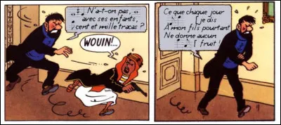 Changeons un peu de registre par cette tirade du capitaine, avec sa voix de baryton (mais en version française !)