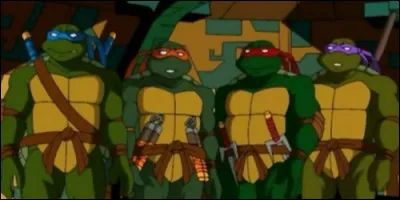 Qui accompagne Leonardo, Donatello, Michelangelo et Raphael dans "Les Tortues Ninja" ?