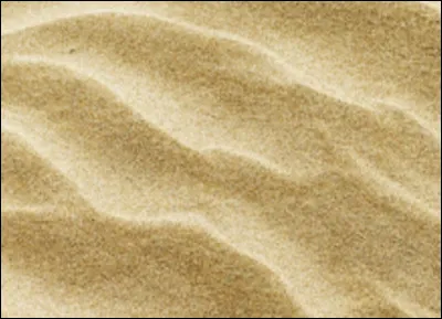 Quel matériau est essentiellement constituée de sable ?