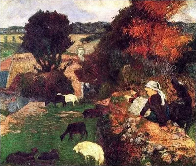 Qui a représenté ces "Bergers bretons" ?