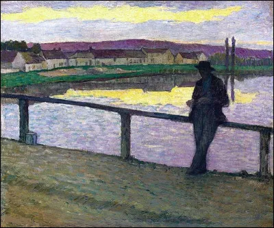 Qui a immortalisé ce "Coucher de soleil à Pont Aven" ?