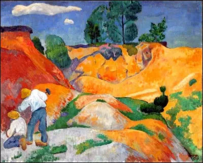 Voici un autre paysage de Pont Aven peint par l'artiste :