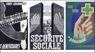 Cochez l'année de création de la Sécurité sociale...