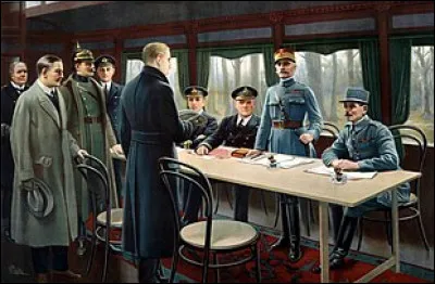 Cochez la date de l'armistice de la Grande Guerre...
