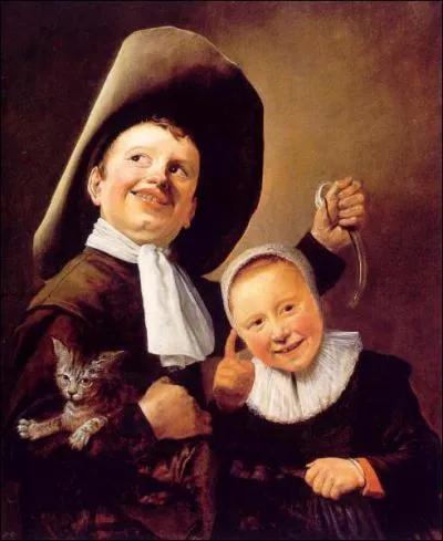 Quelle femme peintre a ralis 'Garon et fille au chat (allgorie de la folie)' ?