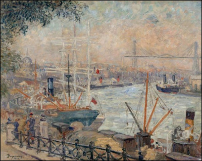 Quelle est cette ville, peinte en 1914 par Emile Dezaunay ?