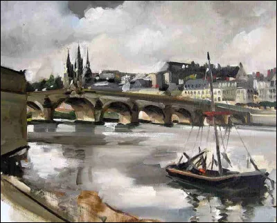 Quelle est la ville dans ce tableau contemporain de Christophe Debusschere ?