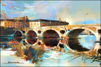 Quelle est la ville dans ce tableau de Christian Bessede ?