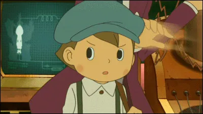 Luke prédit les apparitions du spectre grâce au niveau de l'eau. (Professeur Layton)