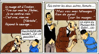On peut dire ce qu'on veut de Rastapopoulos, mais tout de même, il connaît ... [Quel poète ?]